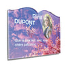 Plaque funéraire fleurs-de-cerisier-forme-livre 27 Plaquedeces.fr